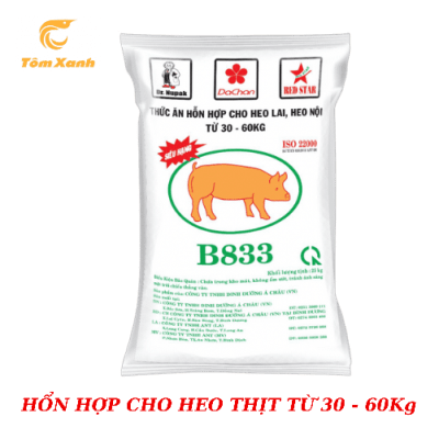 THỨC ĂN HH CHO HEO THỊT TỪ 30 - 60 Kg B833
